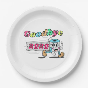 Goodbye 2020 - It’s finally over Paper Plate