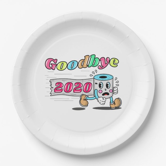 Goodbye 2020 - It’s finally over Paper Plate (Front)