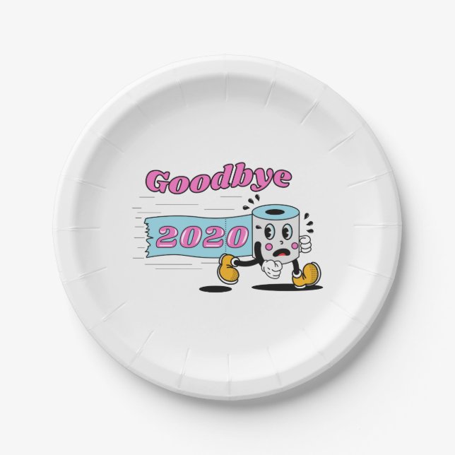 Goodbye 2020 - It’s finally over Paper Plate (Front)