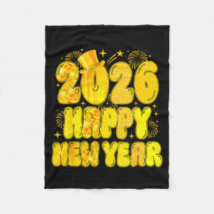 Goodbye 2025 Happy New Year 2026 Women Girl Kids  Fleece Blanket