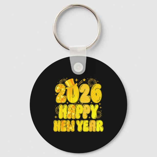 Goodbye 2025 Happy New Year 2026 Women Girl Kids  Key Ring (Front)