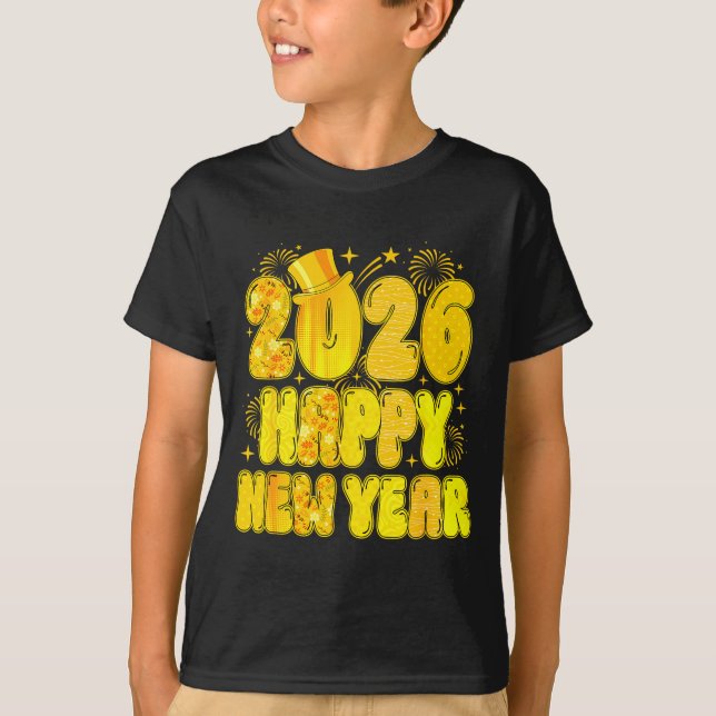 Goodbye 2025 Happy New Year 2026 Women Girl Kids  T-Shirt (Front)
