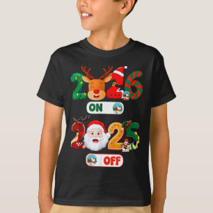 Goodbye 2025 Hello 2026 Festive Christmas Happy Ne T-Shirt