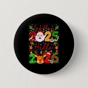 Goodbye 2025 Hello 2026 Happy New Year Christmas F 6 Cm Round Badge