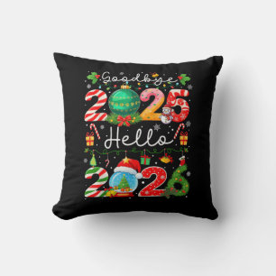 Goodbye 2025 Hello 2026 Happy New Year Christmas P Cushion