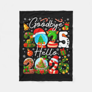 Goodbye 2025 Hello 2026 Happy New Year's Eve Chris Fleece Blanket