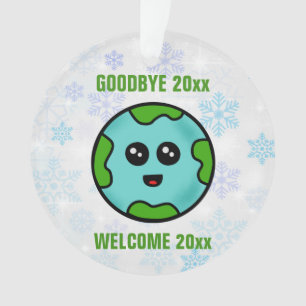 Goodbye 2026 Welcome 2027 Cute Christmas Ornament
