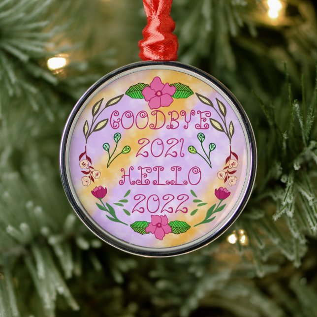 GOODBYE 20xx HELLO 20XX Metal Tree Decoration (Tree)