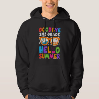 Goodbye 2nd Grade Boys Kids Hello Summer Last Day Hoodie