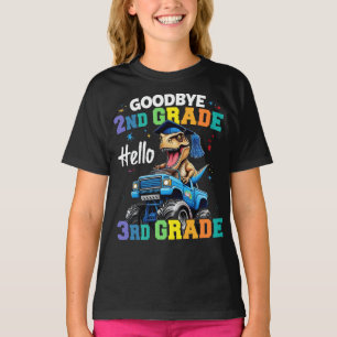 Goodbye 2nd Grade Graduation T Rex Monster Truck T-Shirt