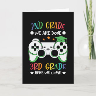 Goodbye 2nd Grade Hello 3rd Grade Gamer Kids Gift Card