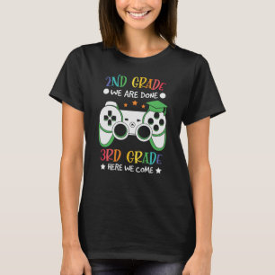 Goodbye 2nd Grade Hello 3rd Grade Gamer Kids Gift T-Shirt