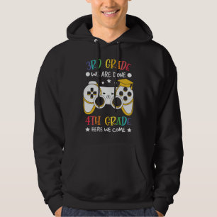 Goodbye 3rd Grade Hello 4th Grade Gamer Kids Gift Hoodie