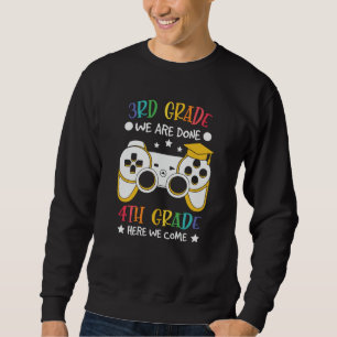 Goodbye 3rd Grade Hello 4th Grade Gamer Kids Gift Sweatshirt