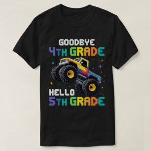 Goodbye 4th Grade Monster Truck Graduation T-Shirt