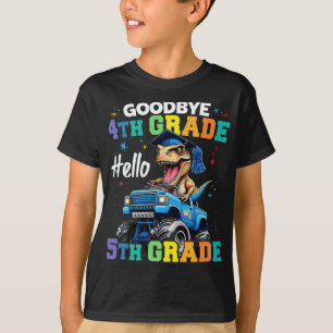 Goodbye 4th Grade T Rex Monster Truck Graduation T-Shirt