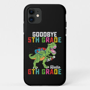 Goodbye 5th Grade Hello 6th Grade T Rex Dinosaur Case-Mate iPhone Case