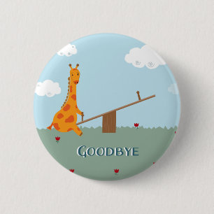Goodbye 6 Cm Round Badge