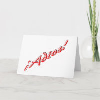Goodbye card