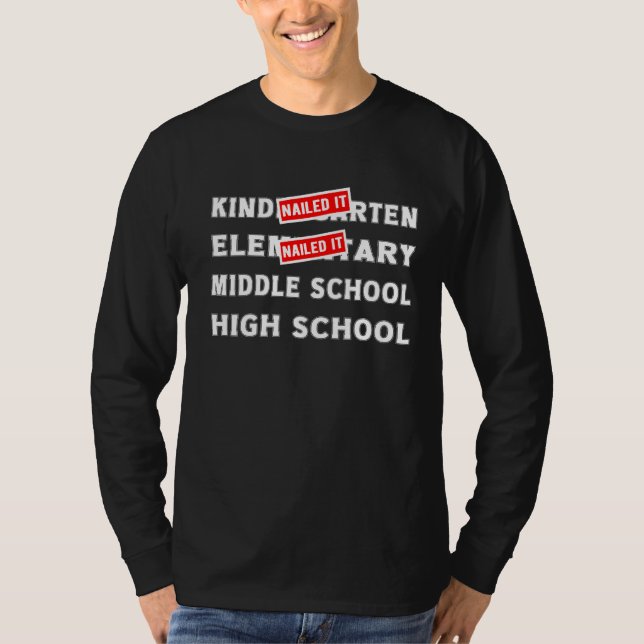Goodbye Elementary School Graduation Hello Middle  T-Shirt (Front)