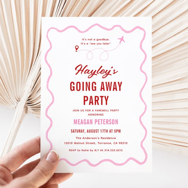 Goodbye Going Away Party  Invitation (Creator Uploaded)
