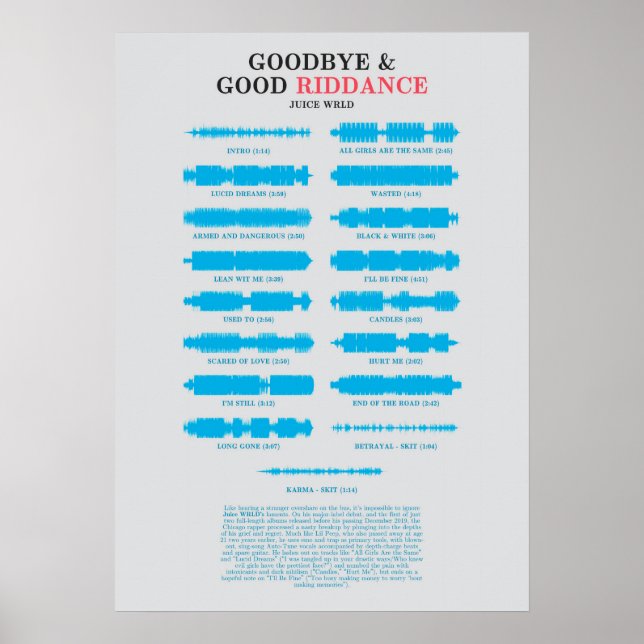 Goodbye & Good Riddance Poster (Front)