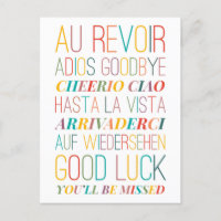 Goodbye Goodluck Postcard