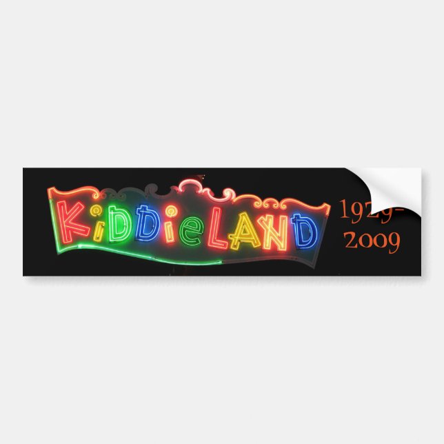 Goodbye Kiddieland Bumper Sticker (Front)