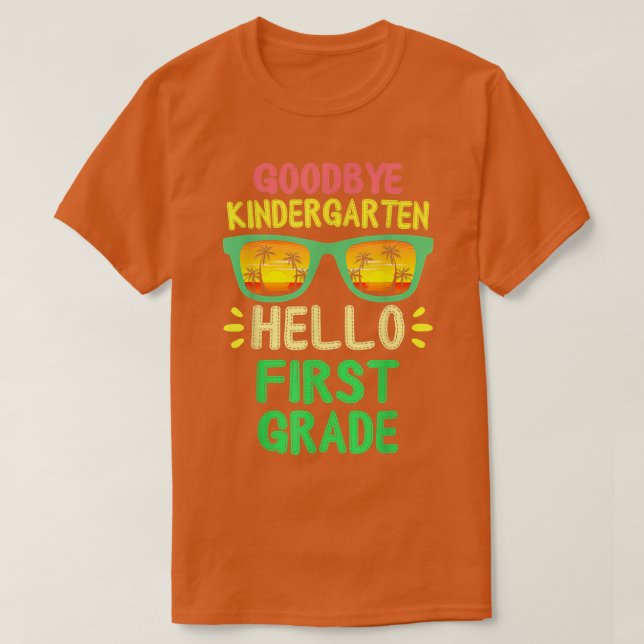 Goodbye Kindergarten Class of 2034 2022 Grad Hello T-Shirt (Design Front)