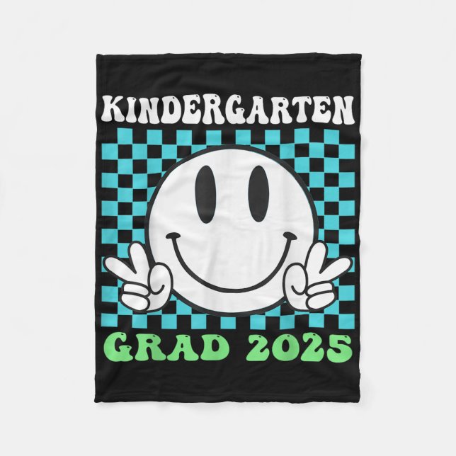 Goodbye Kindergarten Hello 1st Grade 2025 Graduati Fleece Blanket (Front)
