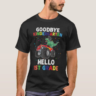Goodbye Kindergarten Hello 1st Grade Dinosaur Grad T-Shirt