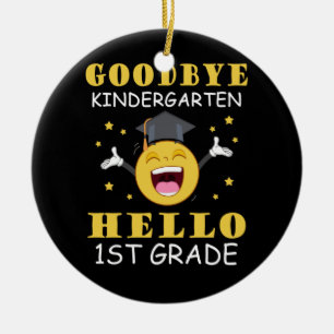 Goodbye Kindergarten Hello 1st Grade Graduate 2021 Ceramic Tree Decoration
