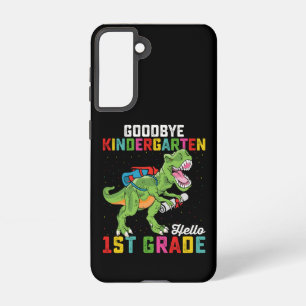 Goodbye Kindergarten Hello 1st Grade T Rex School Samsung Galaxy Case