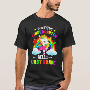 Goodbye Kindergarten Hello 1st Grade Unicorn Girls T-Shirt