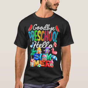 Goodbye Kindergarten Hello Summer Gnomes Beach Pre T-Shirt