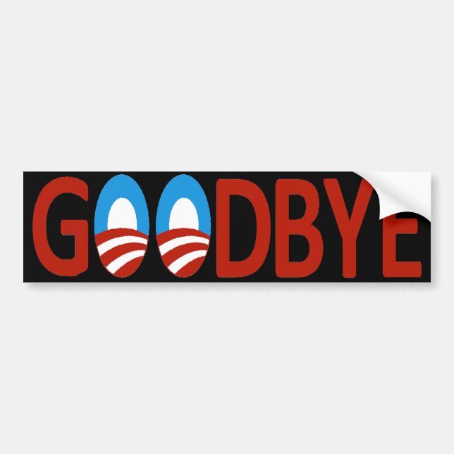 Goodbye Obama Bumper Sticker (Front)