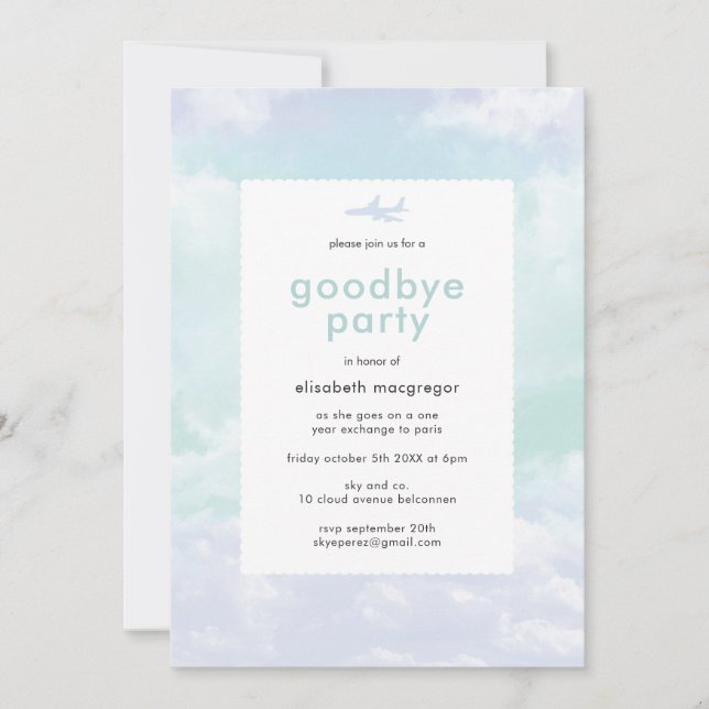 Goodbye Party Invitation (Front)