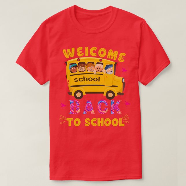 Goodbye pool hello school school bus driver 1 T-Shirt (Design Front)