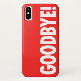 GOODBYE! Red Case-Mate iPhone Case