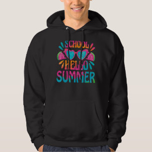 Goodbye School Hello Summer Heart Glasses In Summ Hoodie