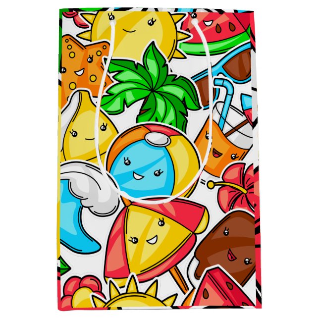  Goodbye School Hello Summer Time And Fun  Medium Gift Bag (Front)