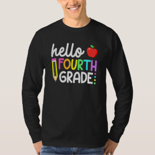 Goodbye Summer Hello Fourth Grade First Day Back T T-Shirt