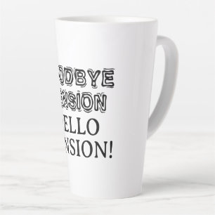 Goodbye Tension Hello Pension cool retirement gift Latte Mug