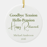 Goodbye Tension Hello Pension Retirement Gift