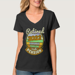Goodbye Tension Hello Pension Retirement Retired 2 T-Shirt