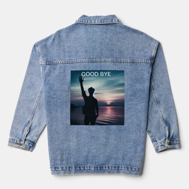 "Goodbye to the YEAR" Denim Jacket (Back)