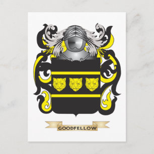 Goodfellow Coat of Arms (Family Crest) Postcard