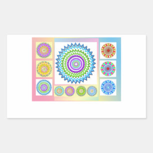GoodLuck Charm Gifts : Chakra Collection Rectangular Sticker