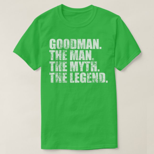 GoodmanGoodman Family name Goodman last Name Goodm T-Shirt (Design Front)