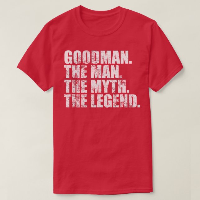 GoodmanGoodman Family name Goodman last Name Goodm T-Shirt (Design Front)